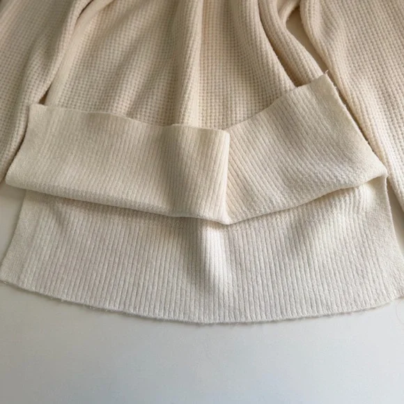 LOFT Cream Cowl Neck Sweater - Picture 9 of 9